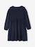 Fancy collared knitted dress for girls blush+navy blue - vertbaudet enfant 
