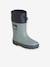 Lined Rubber Wellies for Children sage green - vertbaudet enfant 
