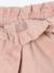 Girl's velvet paperbag shorts rosy - vertbaudet enfant 