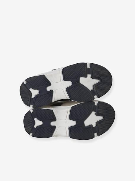 Trainers with elasticated laces and hook and loop fasteners for children, nursery collection ecru - vertbaudet enfant 
