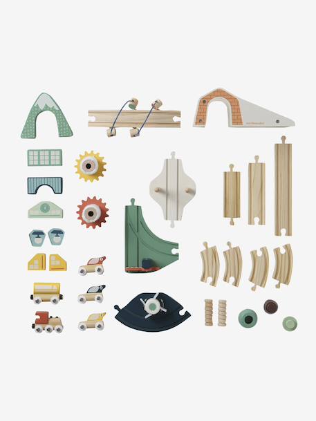 Multi-Activity Train Set in FSC® Wood wood - vertbaudet enfant 