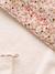 Cape de bain gaze de coton personnalisable + gant de toilette FLORA blanc imprimé - vertbaudet enfant 