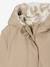 Reversible Hooded Lightweight Jacket with Leopard Print for Girls mocha - vertbaudet enfant 