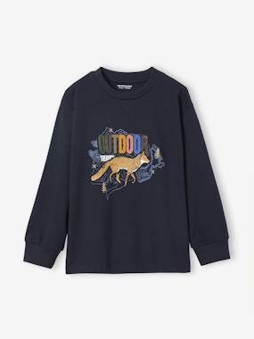Tee-shirt manches longues imprimé garçon - vertbaudet enfant Garçon-Tee-shirt manches longues imprimé garçon