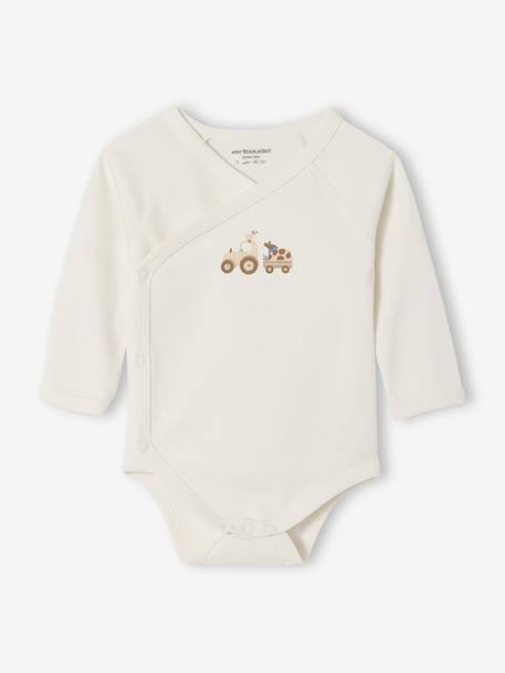 Pack of 5 Bodysuits with Cutaway Shoulders for Newborns hazel - vertbaudet enfant 