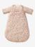 Customisable baby sleeping bag with detachable sleeves FLORA printed white - vertbaudet enfant 