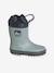 Lined Rubber Wellies for Children sage green - vertbaudet enfant 