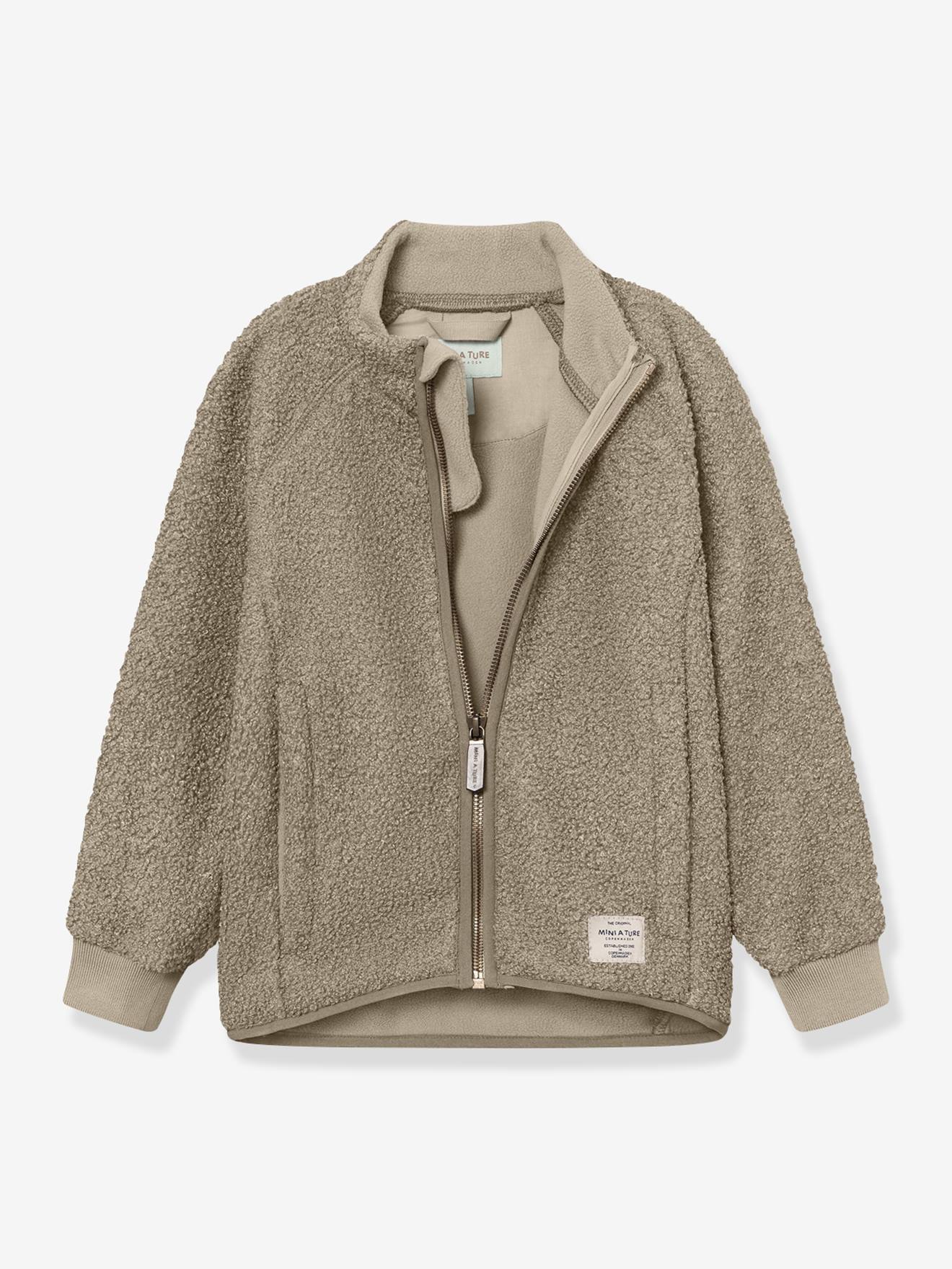 Teddy fleece jacket with zip for children MATCEDRIC MINI A TURE