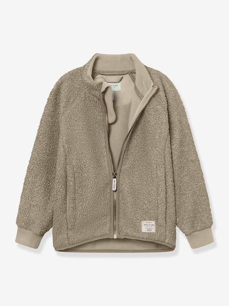 Veste en polaire Teddy avec fermeture éclair enfants MATCEDRIC MINI A TURE bleu foncé+cannelle+écru+lilas poudré+vert - vertbaudet enfant 