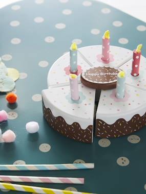 Jouet-Jeux d'imitation-Cuisines et dinette-Gâteau d'anniversaire en bois FSC®