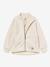 Teddy fleece jacket with zip for children MATCEDRIC MINI A TURE cinnamon+deep blue+ecru+green+soft lilac - vertbaudet enfant 