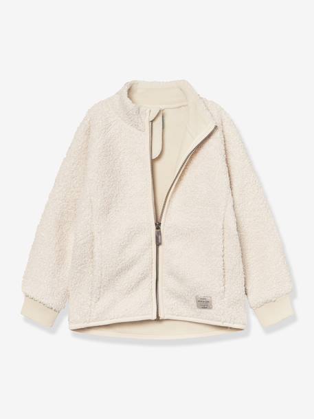 Veste en polaire Teddy avec fermeture éclair enfants MATCEDRIC MINI A TURE bleu foncé+cannelle+écru+lilas poudré+vert - vertbaudet enfant 