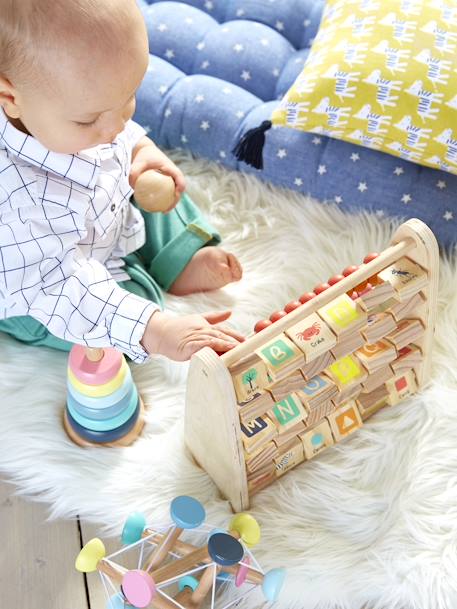 Wooden Abacus - Wood FSC® Certified Wood/Multi - vertbaudet enfant 