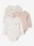 Lot de 3 bodies naissance évolutifs rose - vertbaudet enfant 