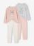 Pack of 2 girls' velvet animal pyjamas marl grey - vertbaudet enfant 