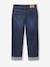 Jean garçon droit à revers denim brut+stone - vertbaudet enfant 