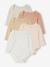 Pack of 5 Bodysuits with Cutaway Shoulders for Newborns pale pink - vertbaudet enfant 