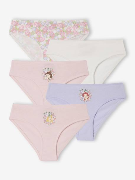 Pack of 5 Disney® Princess Briefs for Girls pale pink - vertbaudet enfant 
