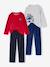 Pack of 2 'Police' Velour Pyjamas for Boys navy blue - vertbaudet enfant 