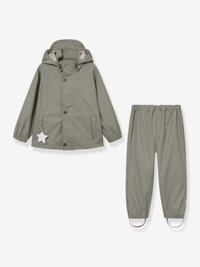 Boys-Coats & Jackets-Windcheaters & Raincoats-Children's rain jacket and trouser set MATREINAR MINI A TURE 