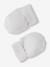 Beanie, Mittens & Booties + Pouch Set for Newborns marl beige+white - vertbaudet enfant 