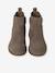 Boots enfant fille cuir zippées lot beige+noir+taupe - vertbaudet enfant 