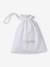 Set of beanie, mittens and slippers in organic cotton and its customisable pouch ecru+marl beige+rose - vertbaudet enfant 