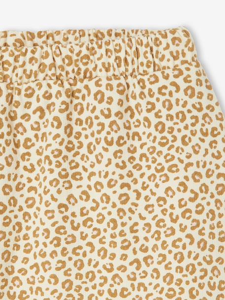Trousers in Cotton Fleece, for Newborn Babies 6316+camel+rose - vertbaudet enfant 