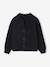 Girl's fancy cardigan with velvet bow anthracite+rosy - vertbaudet enfant 