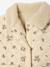 Quilted baby jacket in printed velvet vanilla - vertbaudet enfant 