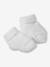 Beanie, Mittens & Booties + Pouch Set for Newborns marl beige+white - vertbaudet enfant 