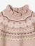 Pull jacquard détails brillants fille gris chiné+rose poudré - vertbaudet enfant 