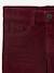 Slim Leg Corduroy Trousers for Boys bordeaux red+Tan - vertbaudet enfant 