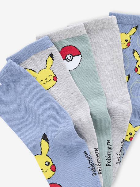 Pack of 5 Pairs of POKEMON® Socks sky blue - vertbaudet enfant 