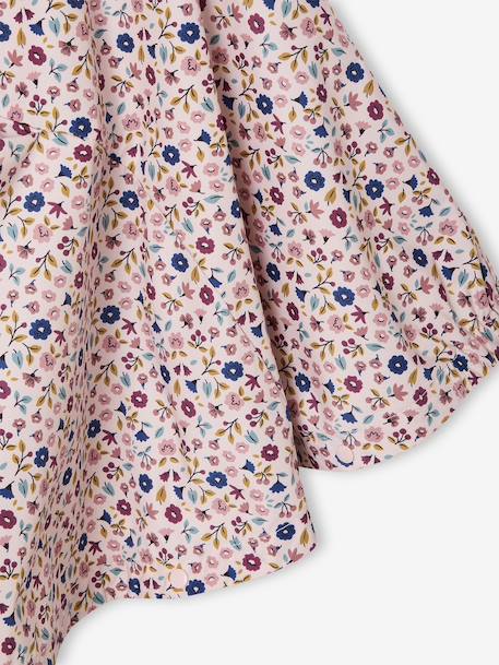 Cape de pluie LILIBETH à capuche fille imprimé fleuri rose - vertbaudet enfant 