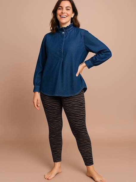 Zebra print leggings for women, ENVIE DE FRAISE mother-daughter capsule collection chocolate - vertbaudet enfant 