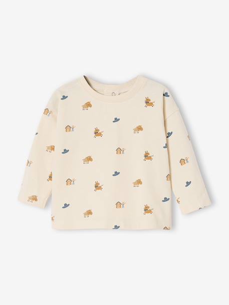 Velvet dungaree set + T-shirt for babies caramel - vertbaudet enfant 