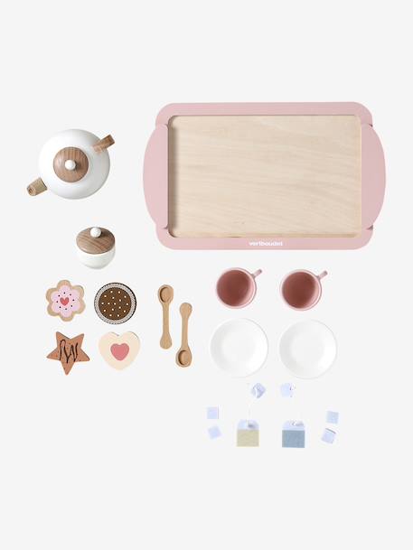 Tea Set in FSC® Wood rose - vertbaudet enfant 