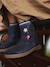 Boots enfant fille cuir zippées marine+or - vertbaudet enfant 