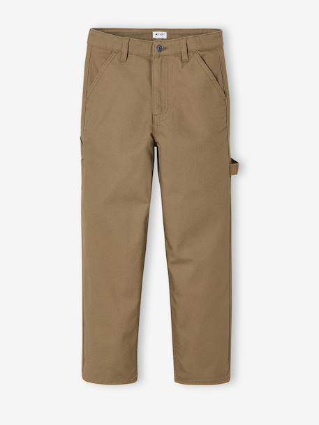 Loose Canvas Trousers JONEN cappuccino - vertbaudet enfant 