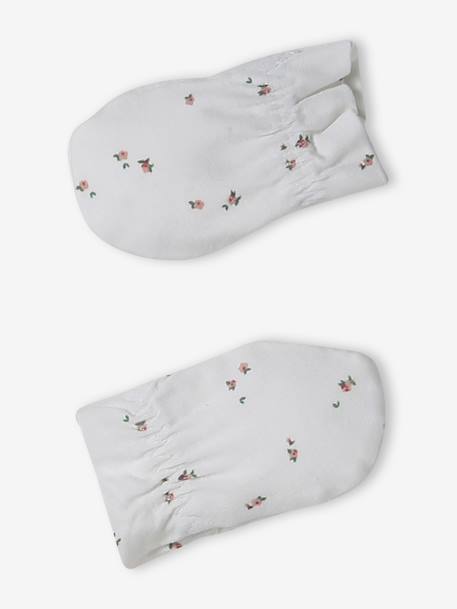Beanie, Mittens, Scarf & Booties Set for Babies rose - vertbaudet enfant 