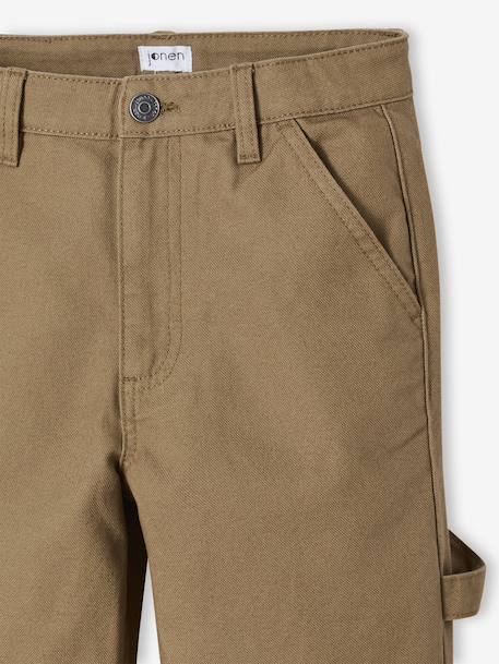Loose Canvas Trousers JONEN cappuccino - vertbaudet enfant 