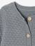 Combinaison naissance en tricot texturé vert de gris - vertbaudet enfant 