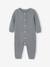 Jumpsuit in Textured Knit, for Newborns grey green - vertbaudet enfant 