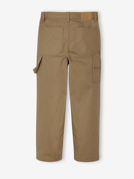Loose Canvas Trousers JONEN cappuccino - vertbaudet enfant 