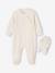 Velvet sleepsuit and comforter set ecru - vertbaudet enfant 