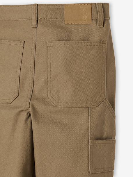 Loose Canvas Trousers JONEN cappuccino - vertbaudet enfant 
