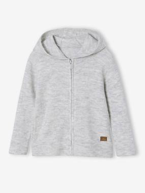-Zipped Hooded Cardigan for Boys 