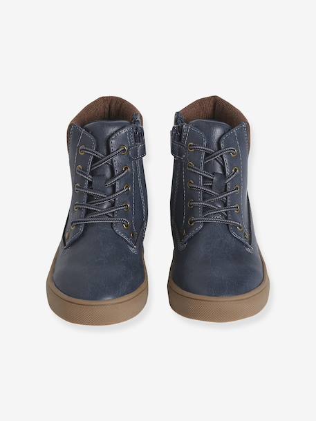 Boots enfant garçon synthétique zippées marine - vertbaudet enfant 