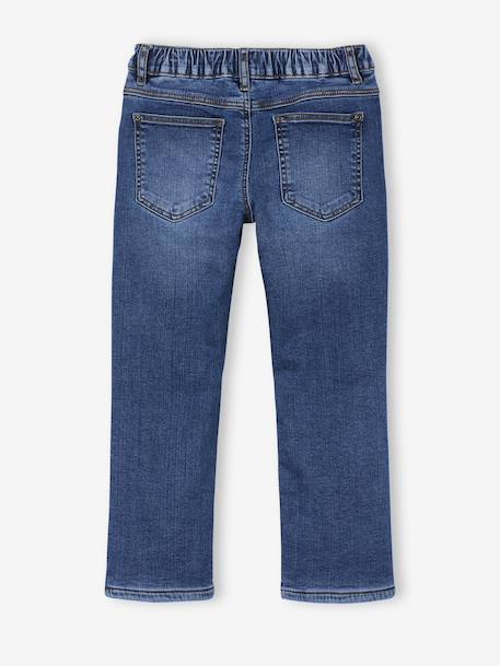 Fleece-Lined Denim Jeans for Boys stone - vertbaudet enfant 